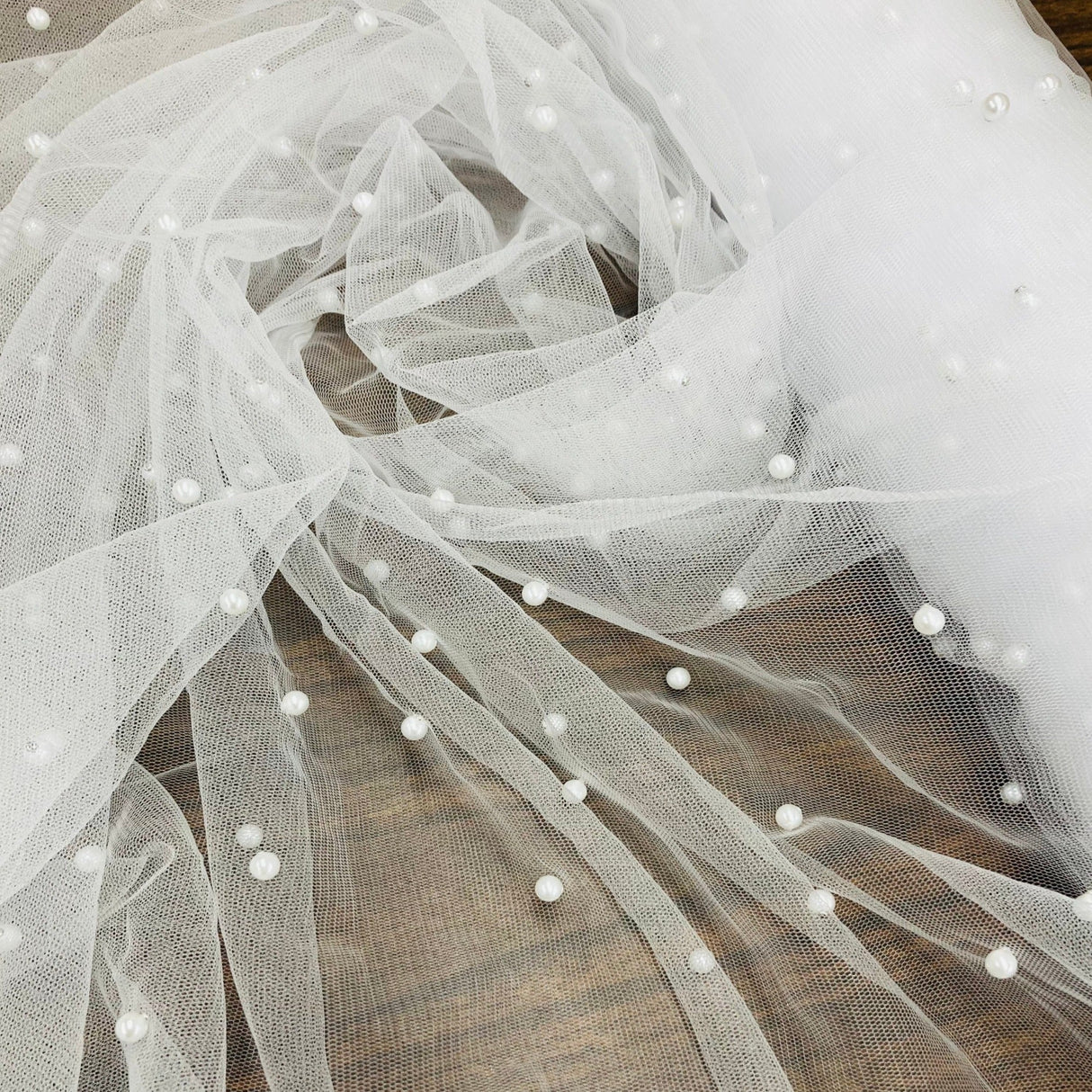 Pearl Net Mesh Fabric 2-Way Stretch 60" Wide