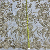 Sequined Corded Bridal Lace