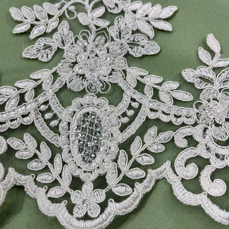 Beaded Corded Lace Trimming