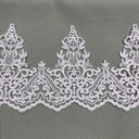 Embroidered Lace Trim 100% Polyester Net Mesh