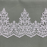Embroidered Lace Trim 100% Polyester Net Mesh