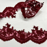 Corded Lace Trimming 3.75" Embroidered Mesh
