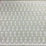 Corded Bridal Lace Fabric - Embroidered Polyester Net Mesh, Approximately 54" Width (1 Yard)