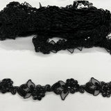 Beaded Corded Lace Trim 2" Polyester