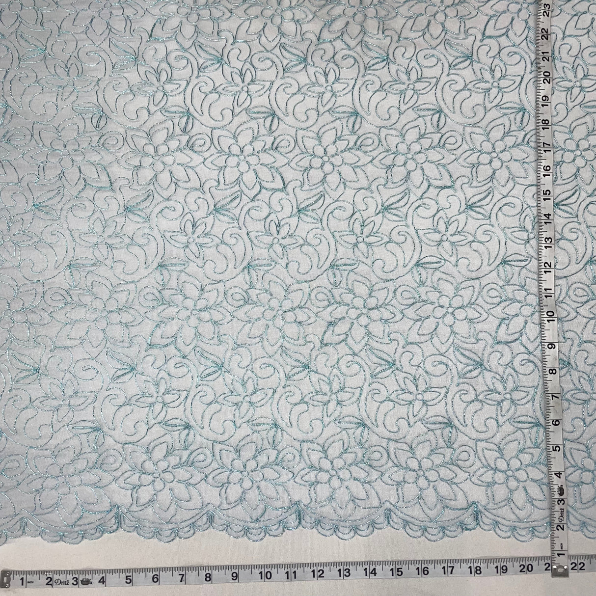 Corded Bridal Lace Fabric 54" Polyester Net Mesh