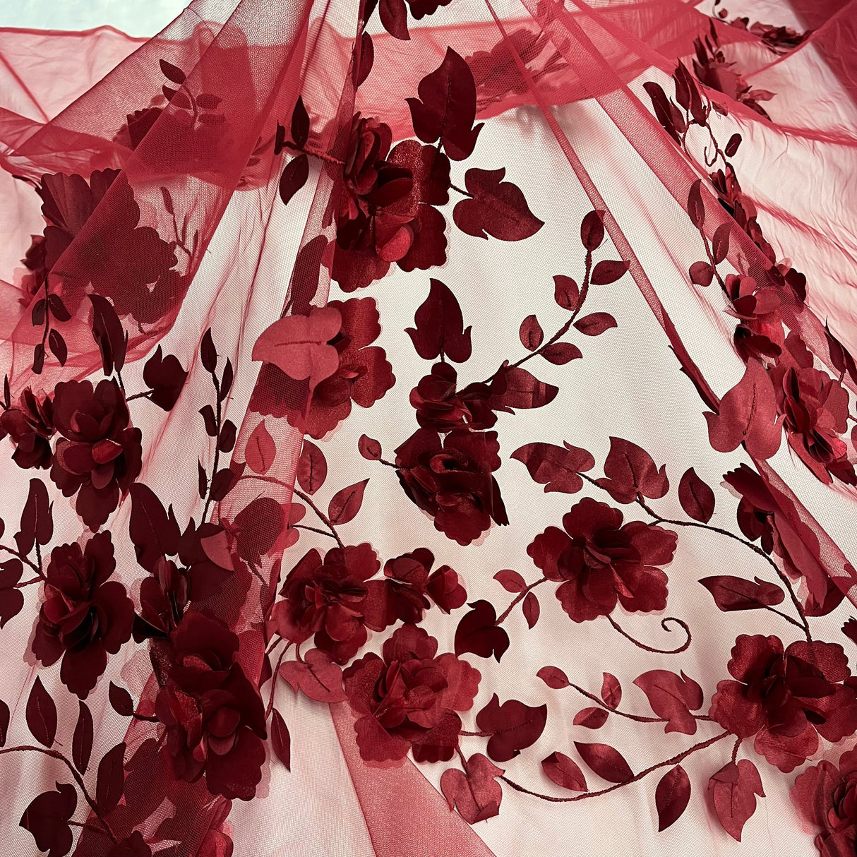 3D Floral Lace Fabric 60" Wide