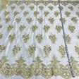 Polyester Corded Bridal Lace Fabric 56"