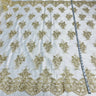 Polyester Corded Bridal Lace Fabric 56"