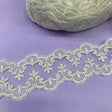 Embroidered Lace Trimming 3 Inch Wide