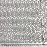 1 Yard Embroidered Guipure Lace Fabric on 100% Polyester Net Mesh, Blush Color