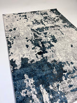 Tess 912 Blue Polypropylene Area Rug - Blue, TES912 Blue, Machine Made, Made In Turkey (5' 3" X 7' 4")