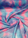 Fishnet Diamond Stretch Fishnet Fabric - 58" Width, 4-Way Stretch, Diamond Mesh, Multi Color (1 Yard)