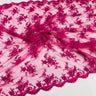Corded Bridal Lace Fabric on Polyester Net Mesh