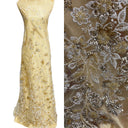 Beaded Sequined Lace Fabric