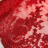 Embroidered Bridal Lace Fabric
