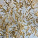 Beaded Lace Fabric Embroidered Net Mesh
