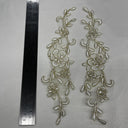 Beaded Corded Lace Applique