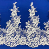 Polyester Corded Lace Trimming 15"
