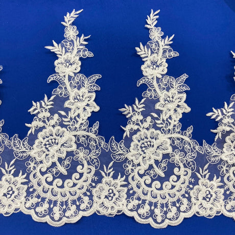 Polyester Corded Lace Trimming 15"