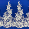 Polyester Corded Lace Trimming 15"