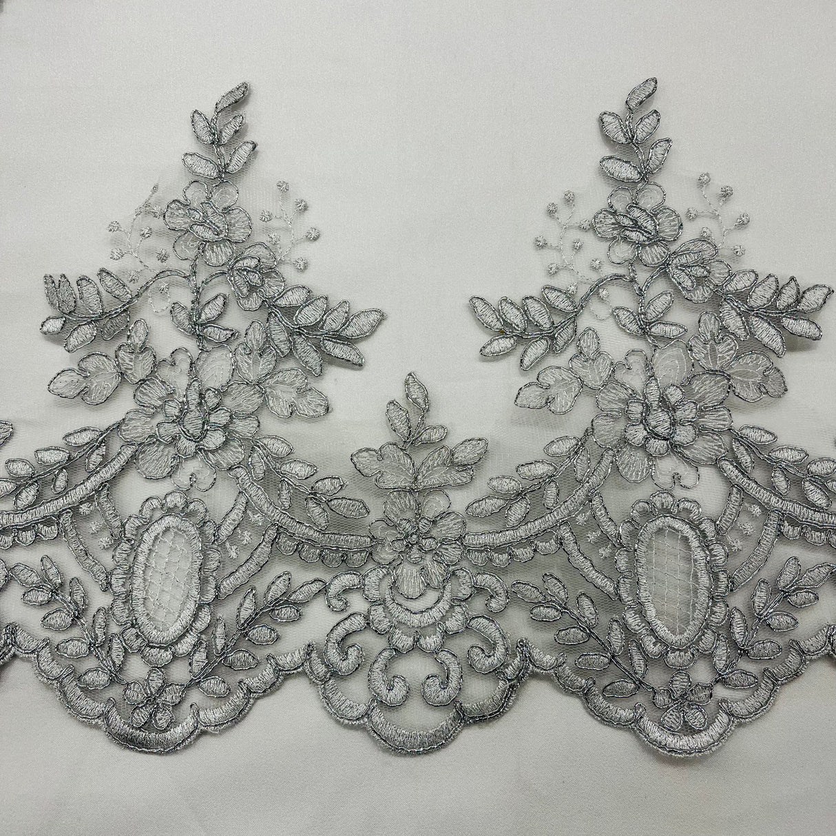 Embroidered Corded Lace Trimming