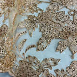 Sequined Corded Bridal Lace