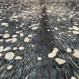 Vegan Metallic Shinny Glow Faux Hide Cowhide Area Rug Carpet - Polyester Fabric - Metallic Yellow, Patchwork Print, 5' X 7' (1 Piece)