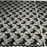 Beaded Corded Lace Fabric 100% Polyester Net Mesh 52"