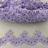 Beaded Lace Trimming 100% Polyester Organza 3"