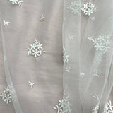 Beaded Embroidered Lace Mesh Fabric