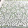 Embroidered Corded Bridal Lace Gold