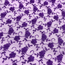 Embroidered Lace Mesh in Lt. Blue and Purple