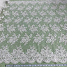 Beaded Corded Bridal Lace Ivory Mesh