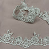 Beaded Corded Lace Trim Ivory