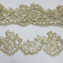 Corded Lace Trimming Embroidered Mesh