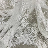 Beaded Lace Fabric Embroidered on 100% Polyester Net Mesh – Lace USA