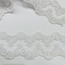 Polyester Net Mesh Corded Lace Trimming 3 Inch Wide