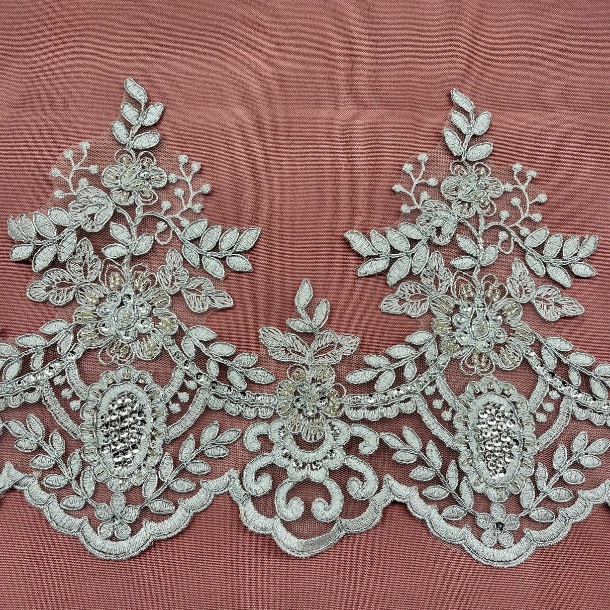 Beaded Corded Lace Trimming