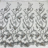 Beaded 3D Floral Lace Mesh