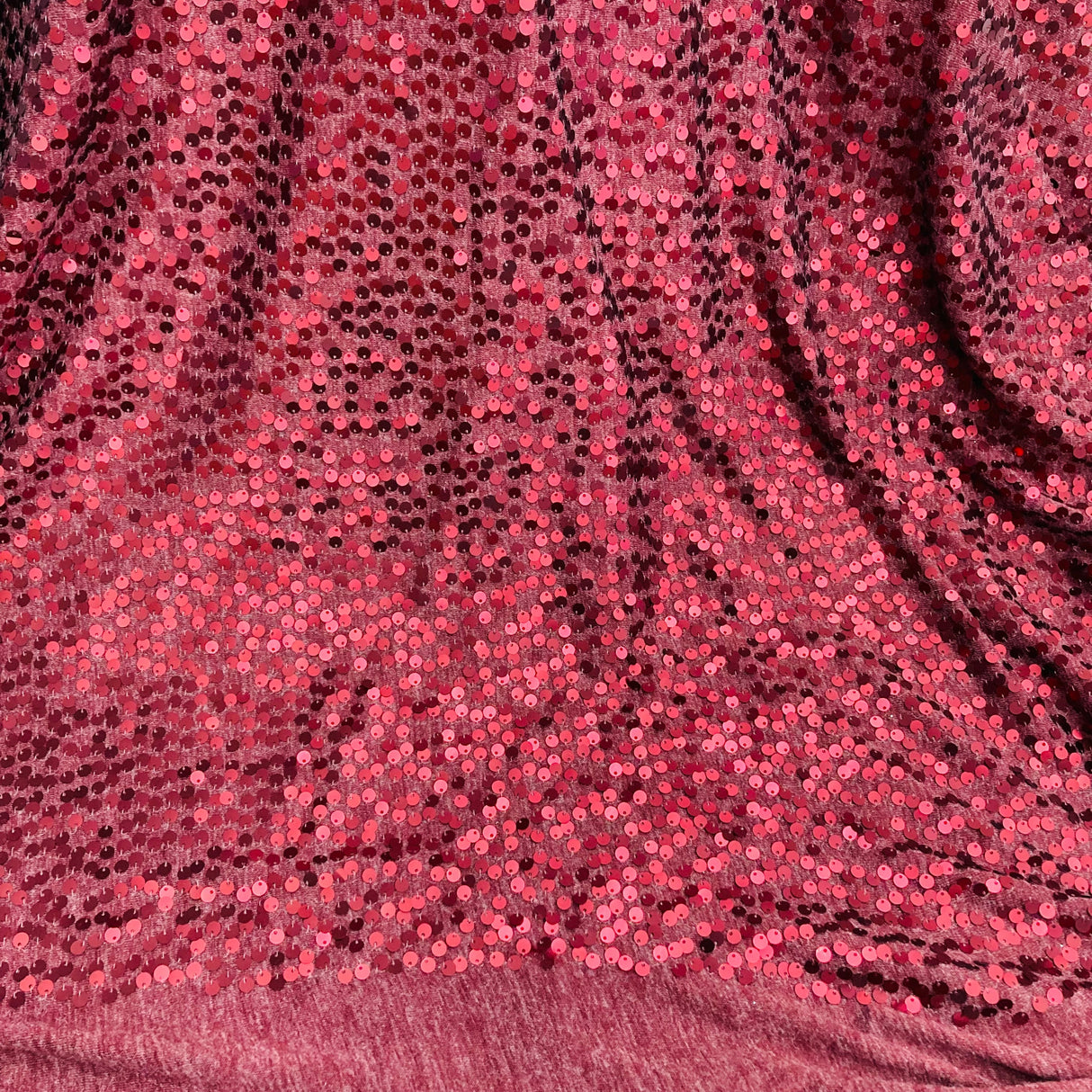 Sequined Polyester Jersey Net Mesh Fabric 4-Way Stretch