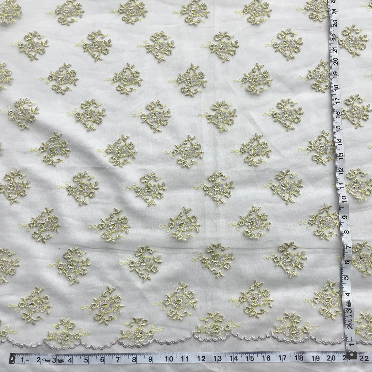 Beaded Embroidered Lace Mesh