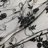 Beaded Lace Fabric Embroidered Mesh