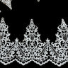 Polyester Net Mesh Corded Lace Trim 6" Wide