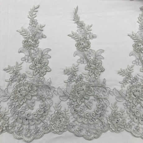 Beaded Corded Lace Trimming