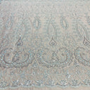 Beaded Embroidered Lace Fabric
