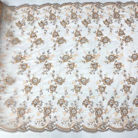Embroidered Lace Mesh Floral