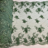 Beaded 3D Floral Lace Trimming