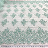 Beaded Corded Bridal Lace Sage