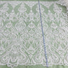 1 Yard Ivory Corded Bridal Lace Fabric Embroidered on 100 Percent Polyester Net Mesh 54 Inch Width