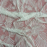 1 Yard Beaded & Corded Bridal Lace Fabric Embroidered on 100% Polyester Net Mesh